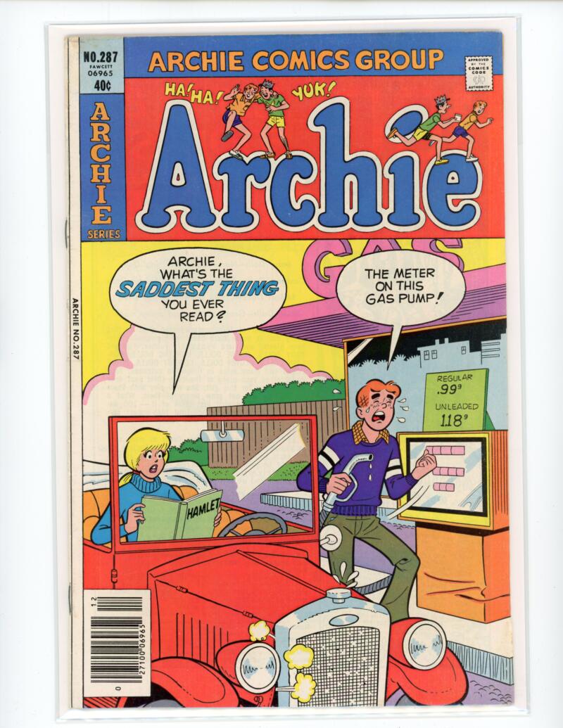 Archie #287 1978 Meter On This Gas Pump Comic VF-NM - B3-23 Image 1