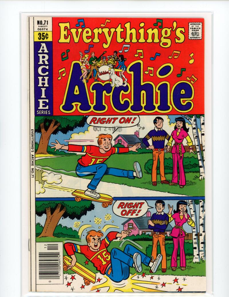 Archie Everything Archie #71 1978 Magazine Comic Book VF-NM - B3-24 Image 1