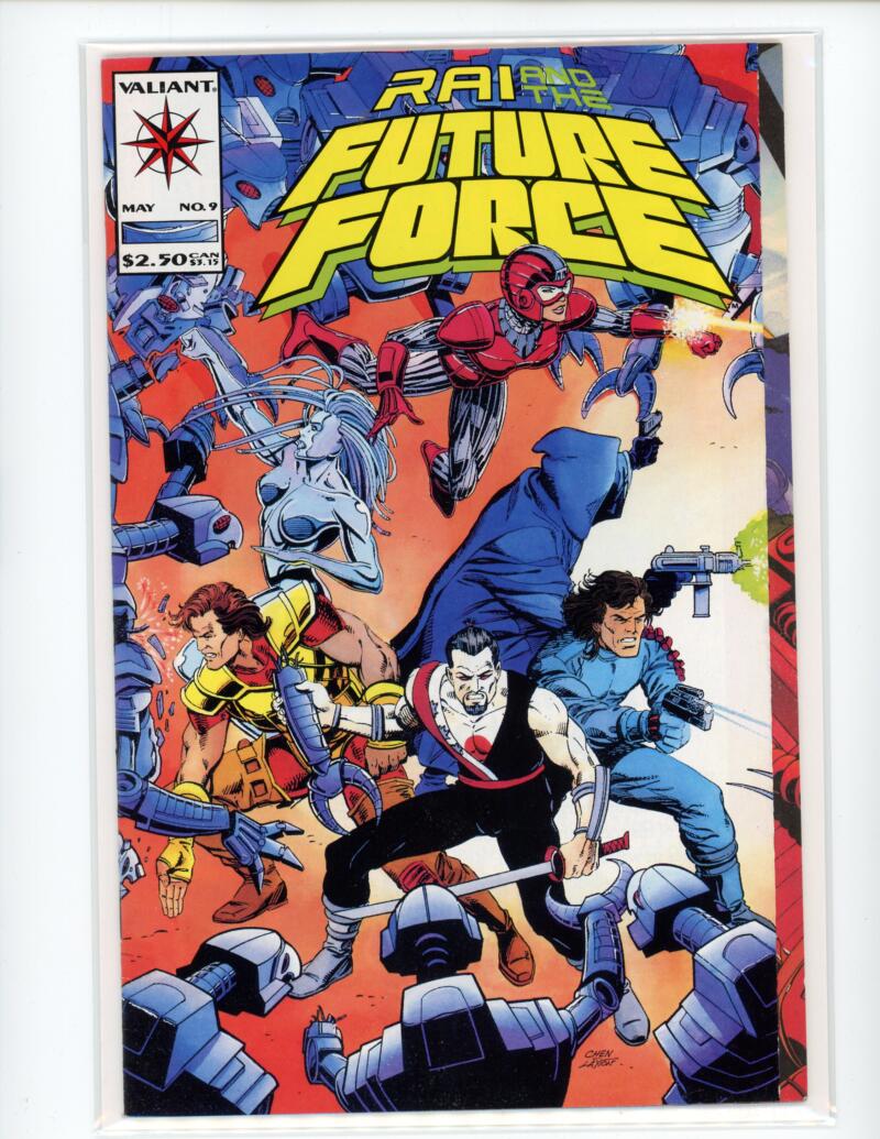 Rai And The Future Force #9 May 1993 Valiant Magazine Comic Book NM+ - B3-101 Image 1