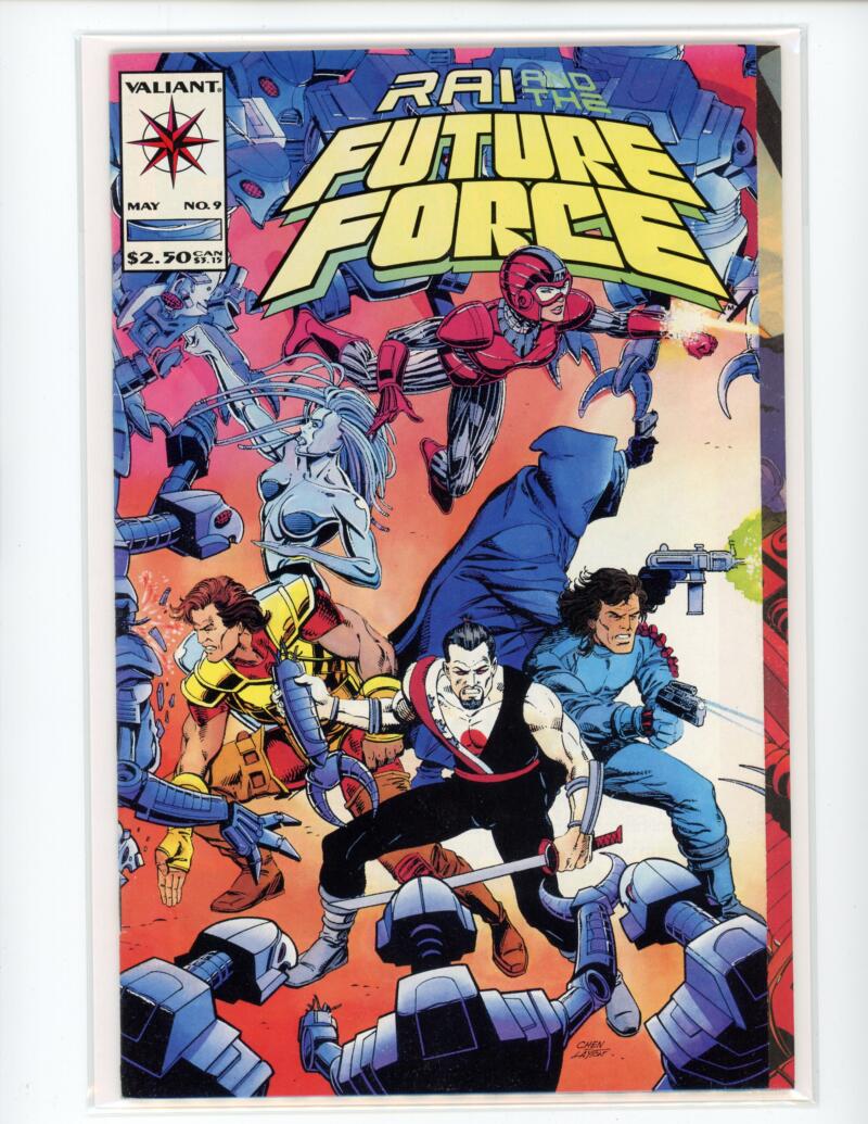 Rai And The Future Force #9 May 1993 Valiant Magazine Comic Book NM+ - B3-103 Image 1