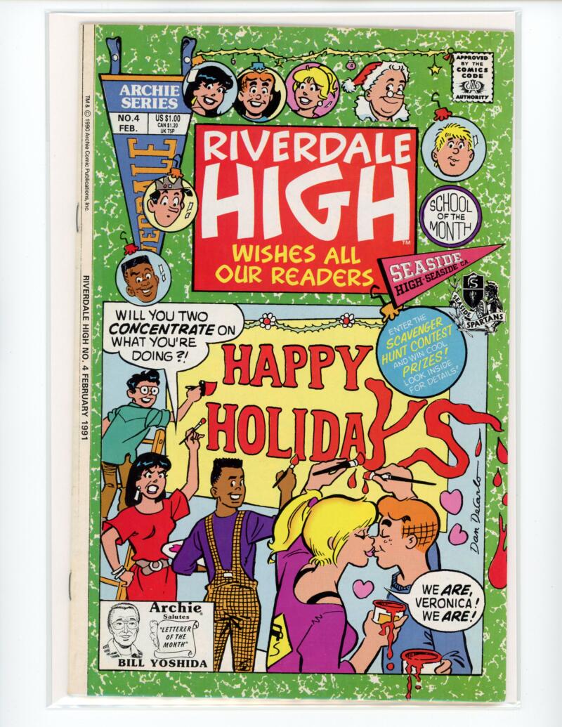Archie Riverdale High Happy Holidays #4 Feb 1991 Magazine Comic Book Mint - B4-72 Image 1