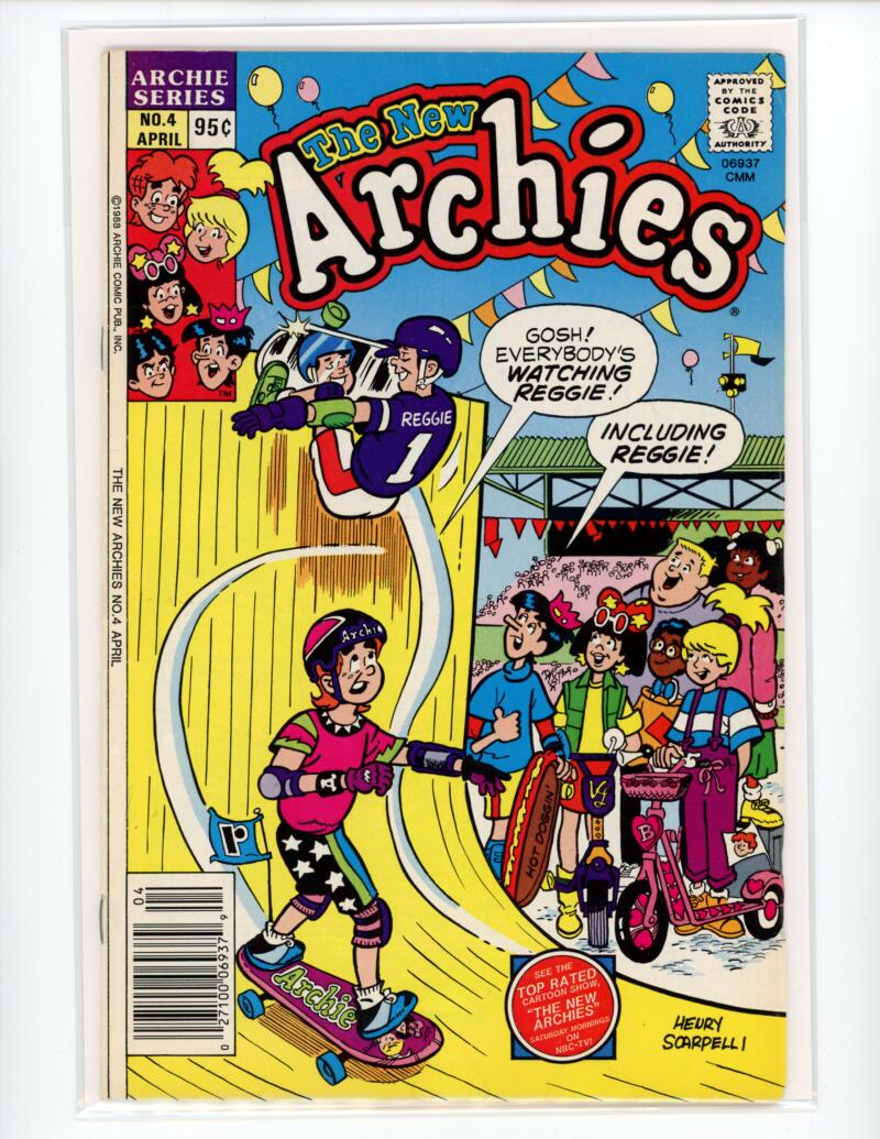 Archie The New Archie's #4 Apr. 1988 Magazine Comic Book VG+ - B4-75 Image 1