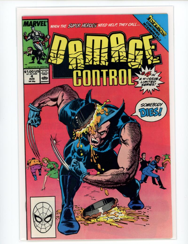 Marvel Damage Control #4 1989 Direct Magazine Comic Book VG+ - B8-106 Image 1