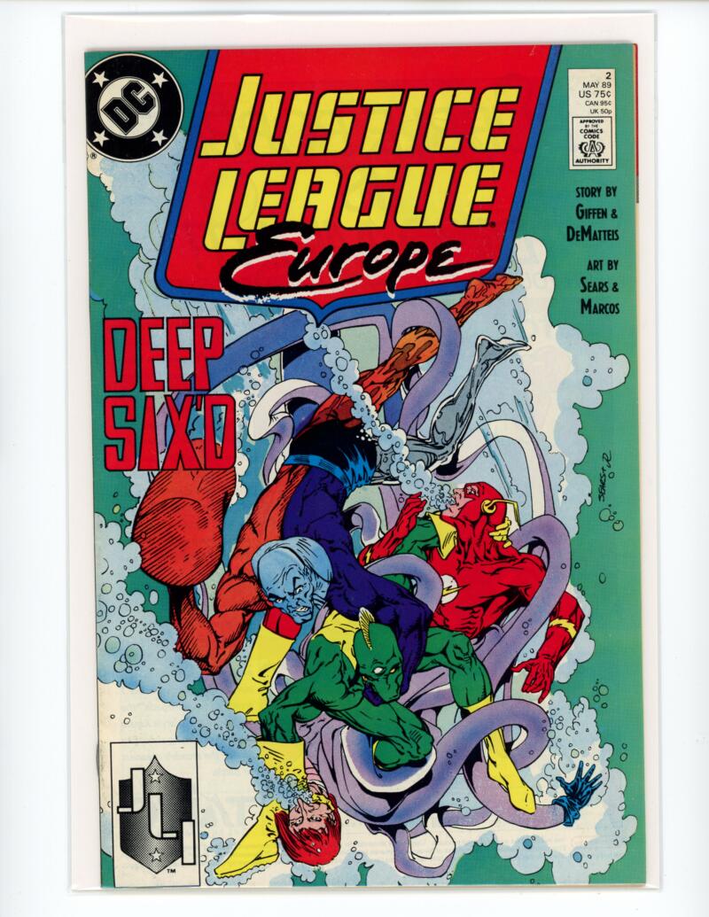 DC Justice league Europe #2 1989 Magazine Comic Book VG - B8-115 Image 1