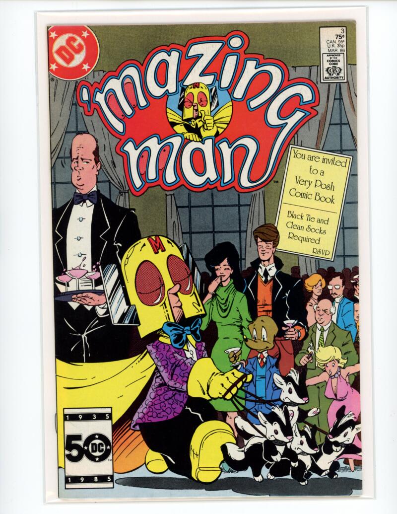 DC Mazing Man #3 Feb. 1986 Magazine Comic Book VG - B8-123 Image 1