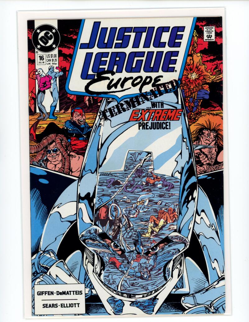 DC Justice League Of America #16 1990 Magazine Comic Book VG - B8-125 Image 1