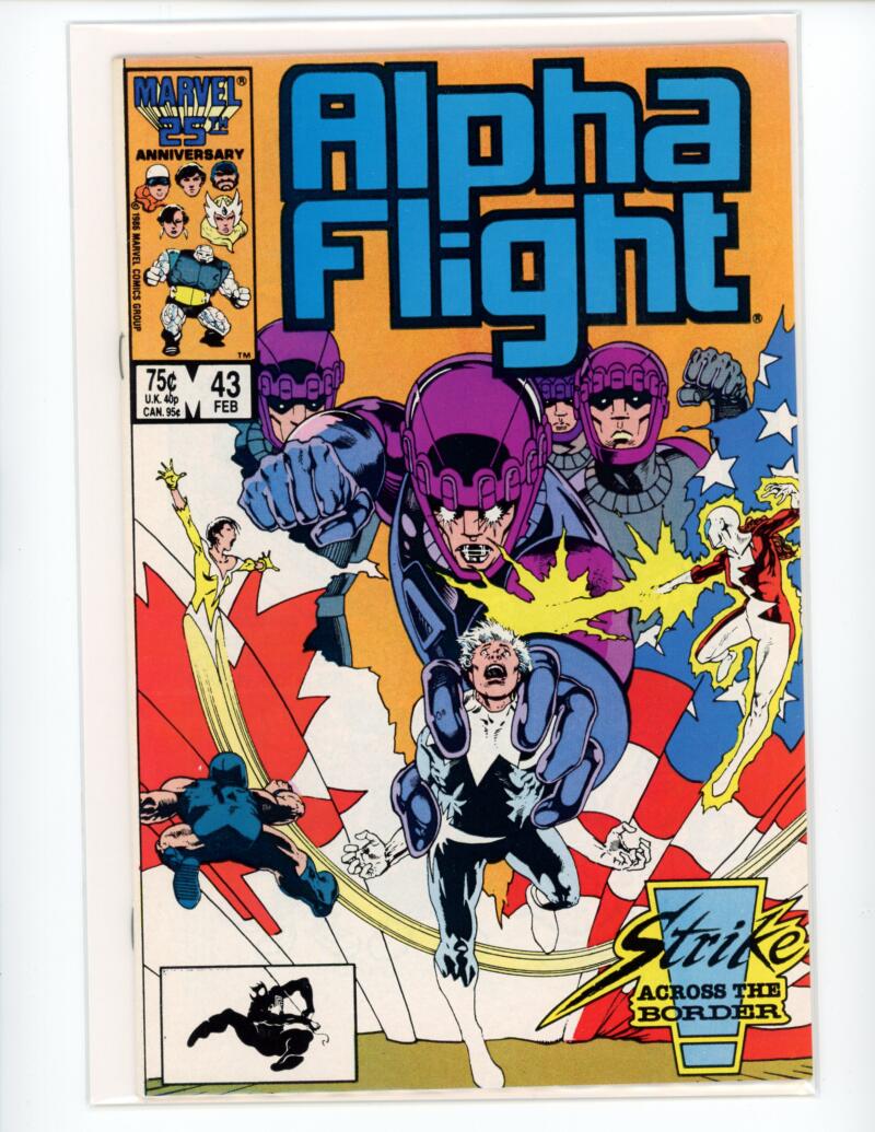 Marvel Alpha Flight #43 1986 Magazine Comic Book VG - B8-126 Image 1