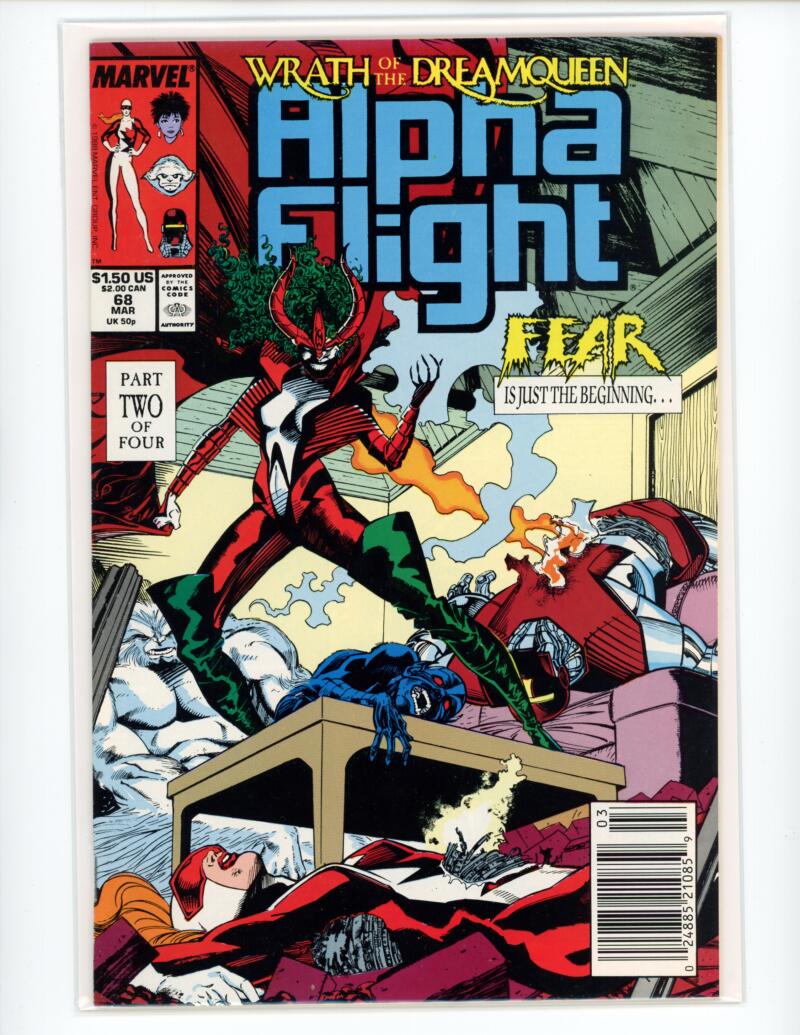 Marvel Alpha Flight #68 1983 Magazine Comic Book VG - B8-129 Image 1