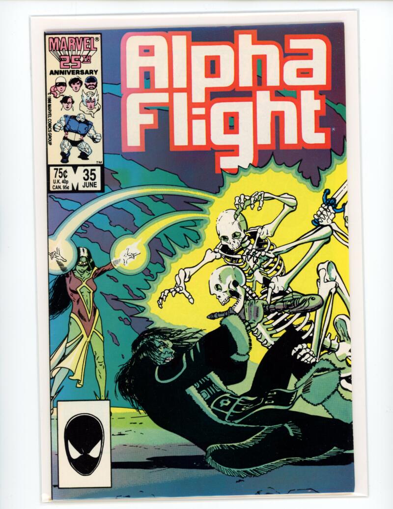 Marvel Alpha Flight #35 1986 Magazine Comic Book VG - B8-130 Image 1