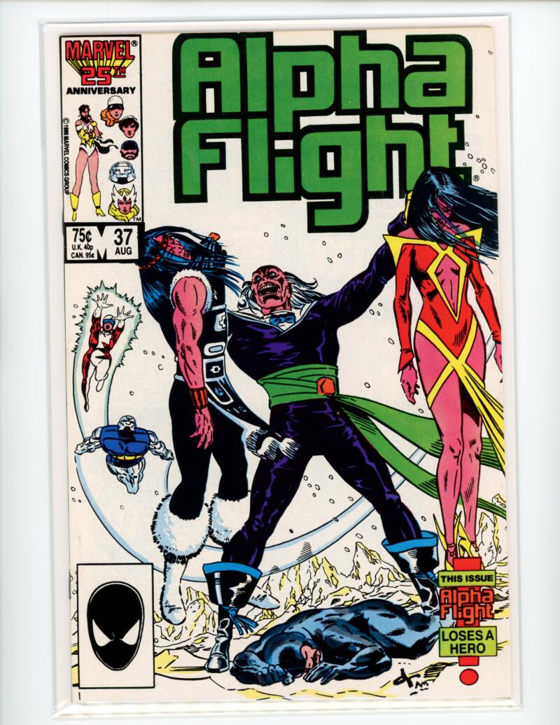 Marvel Alpha Flight #37 1986 Magazine Comic Book VG - B8-131 Image 1