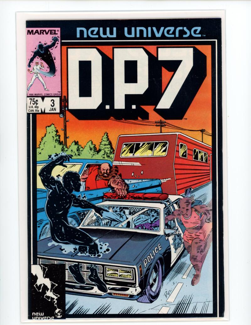 Marvel D.P.7. #3 Jan. 1986 Magazine Comic Book VG - B8-134 Image 1