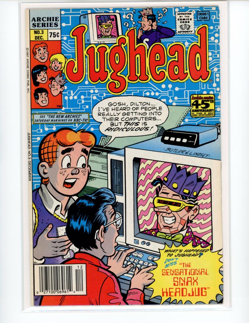 Archie Jughead #3 1987 Magazine Comic Book VG - B8-142 Image 1