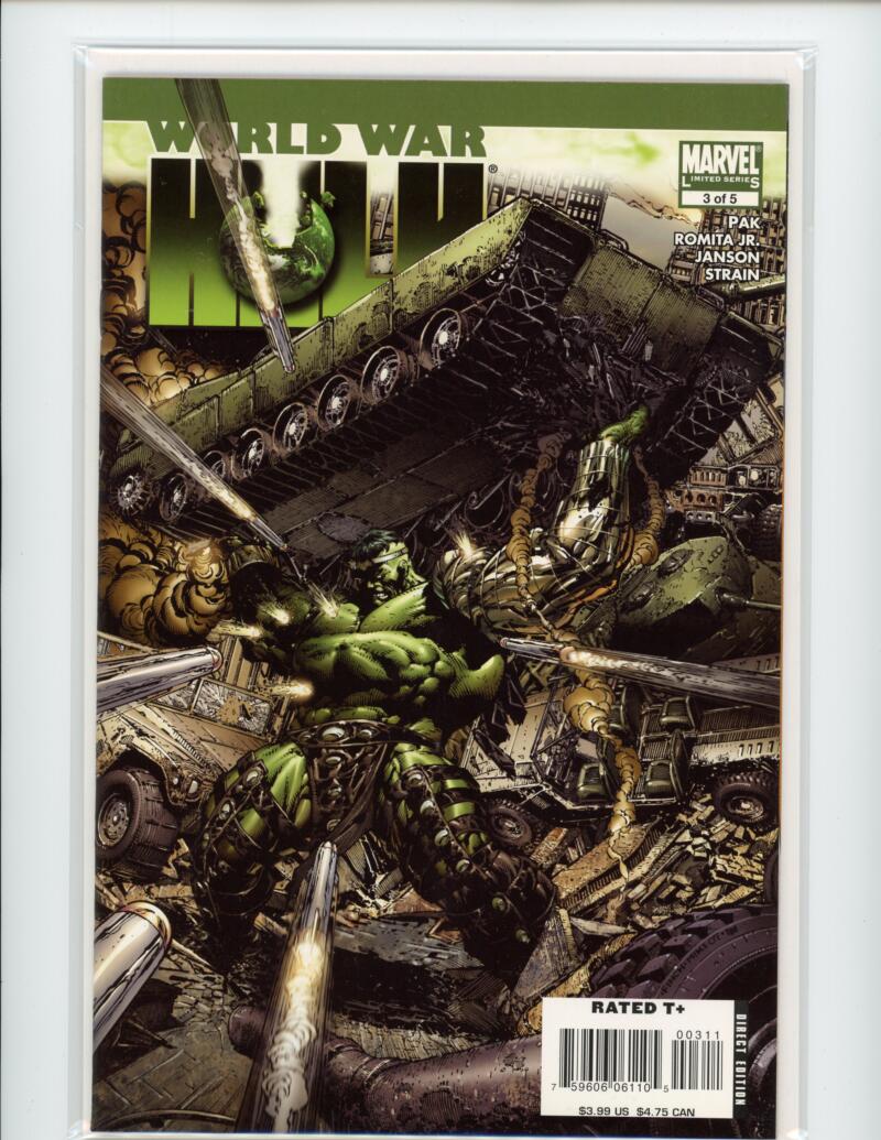 Marvel World War Hulk #3 2007 Direct Edition Magazine Comic Book NM+ - B7-16 Image 1