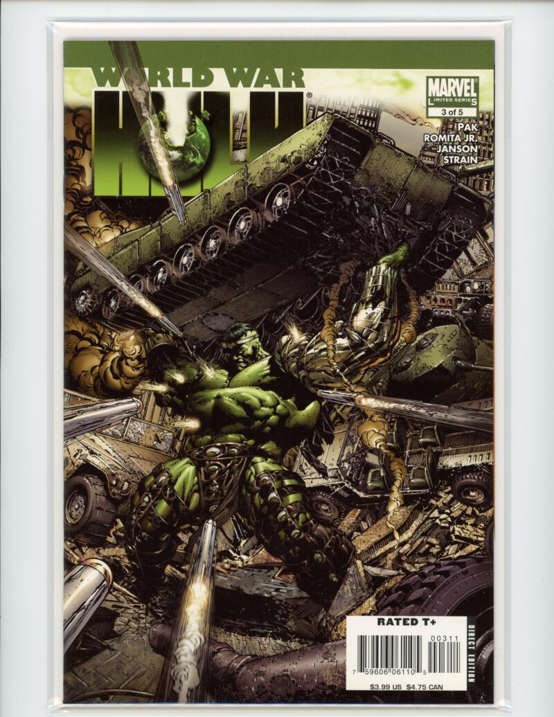 Marvel World War Hulk #3 2007 Direct Edition Magazine Comic Book NM+ - B7-17 Image 1