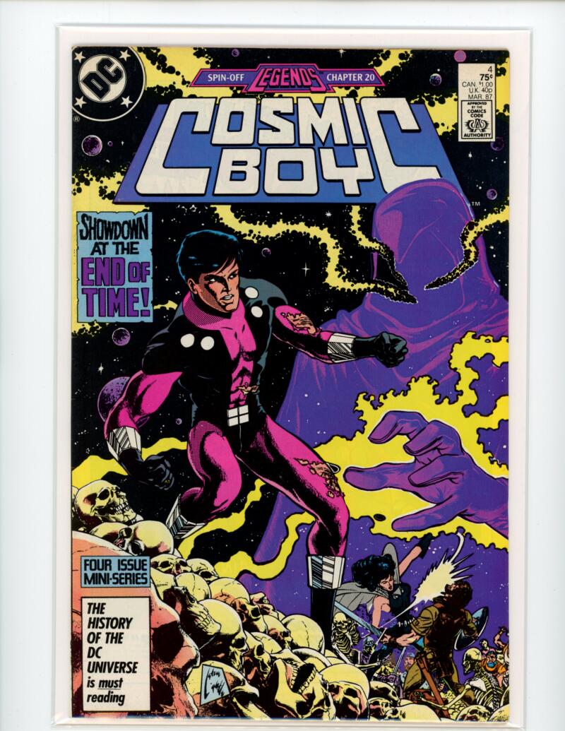 DC Cosmic Boy #4 1987 Magazine Comic Book VG+ - B7-37 Image 1