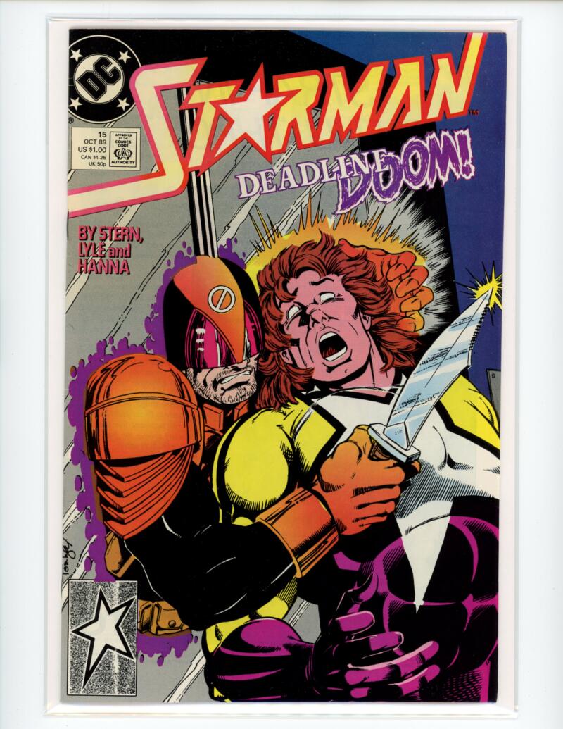 DC Starman #15 1989 Deadline Doom Magazine Comic Book VG+ - B7-90 Image 1