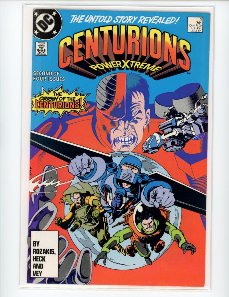 DC Centurions #2 1987 Power X Treme Magazine Comic Book VG+ - B7-106 Image 1