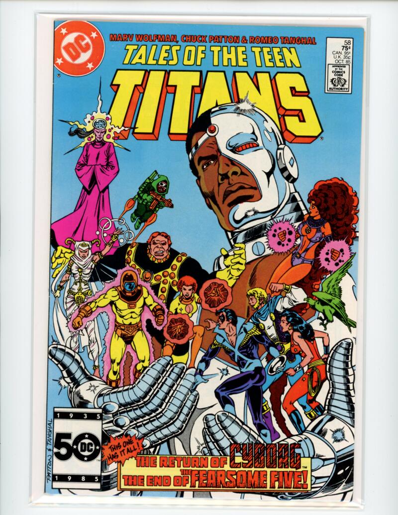 DC Tales of the Teen Titans #58 1985 Magazine Comic Book VG+ - B7-107 Image 1