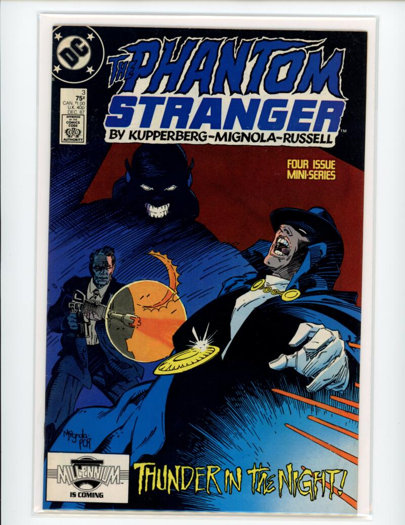 DC The Phantom Stranger #3 1987 Thunder Night Magazine Comic Book VG+ - B7-109 Image 1