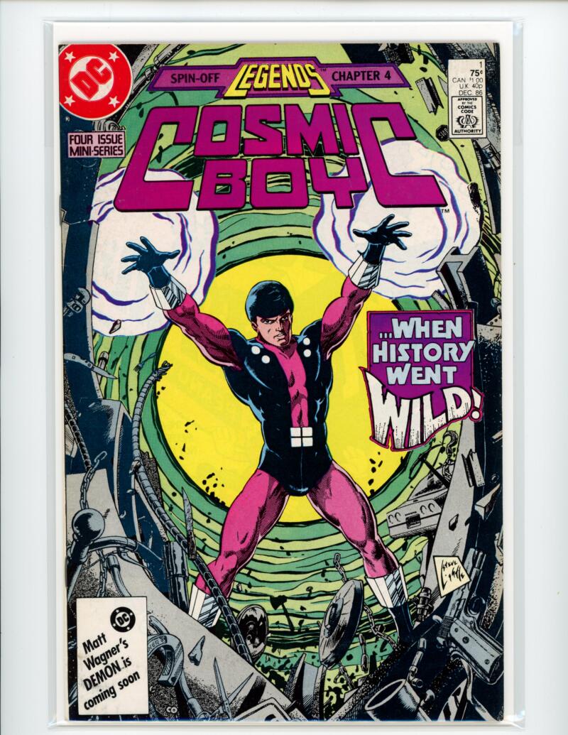 DC Cosmic Boy #1 1986 Legends Magazine Comic Book VG+ - B9-30 Image 1