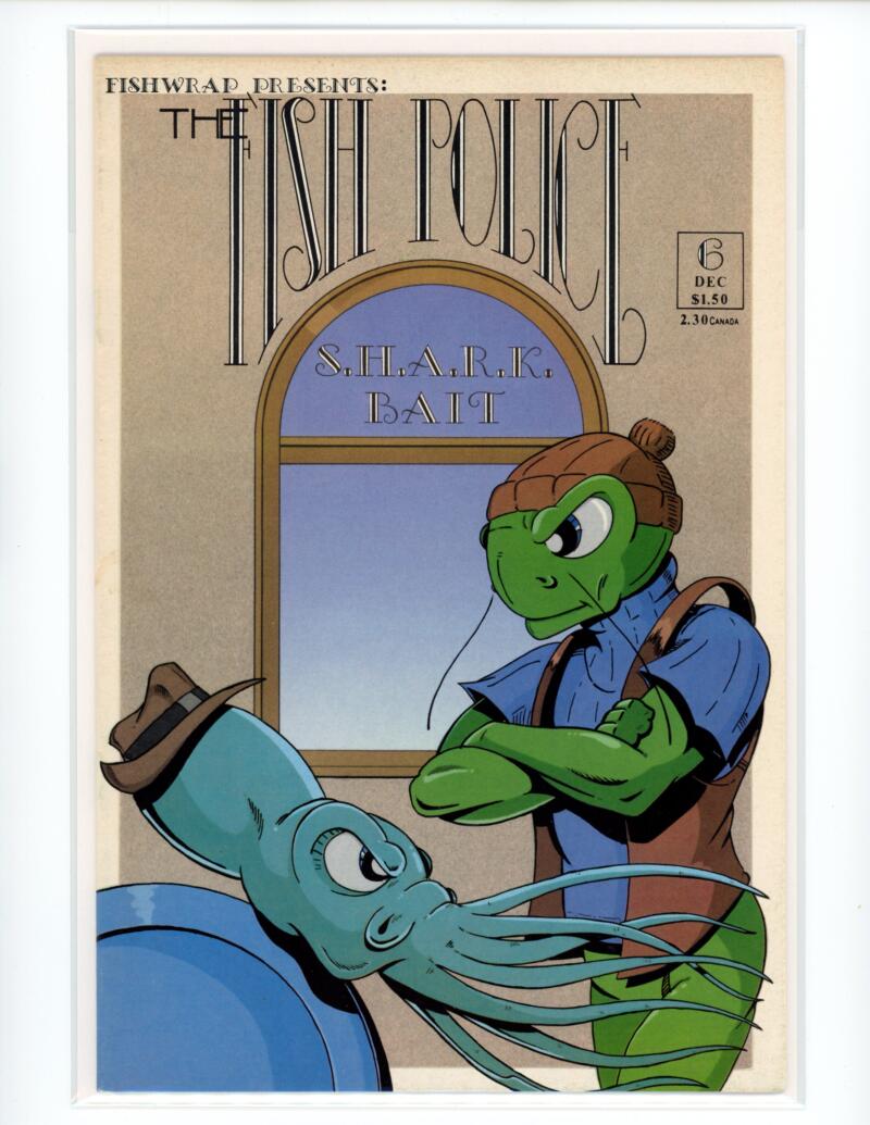 Fish Police #6 1986 Fishwrap Presents Magazine Comic Book VG+ - B9-32 Image 1