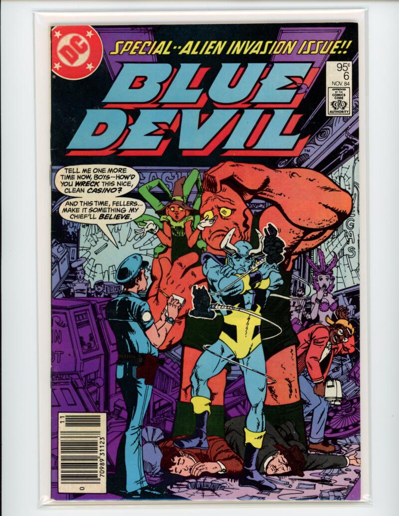 DC Blue Devil #6 1984 Alien Invasion Magazine Comic Book VF - B9-70 Image 1