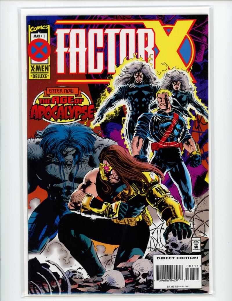 Marvel Factor X Age of Apocalypse #1 1995 Magazine Comic Book VF - B9-75 Image 1