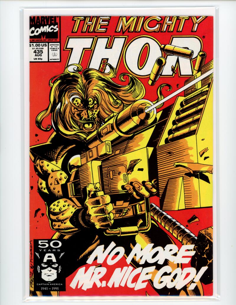 Marvel The Mighty Thor #435 1991 Nice Guy Magazine Comic Book VF - B9-84 Image 1