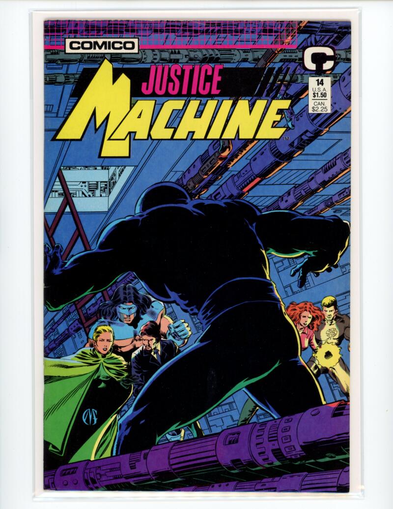 DC Justice Machine #14 1988 Comico Magazine Comic Book VG - B9-109 Image 1
