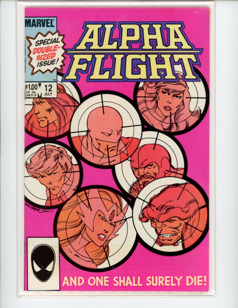 Marvel Alpha Flight #12 1984 Magazine Comic Book VF - B10-9 Image 1