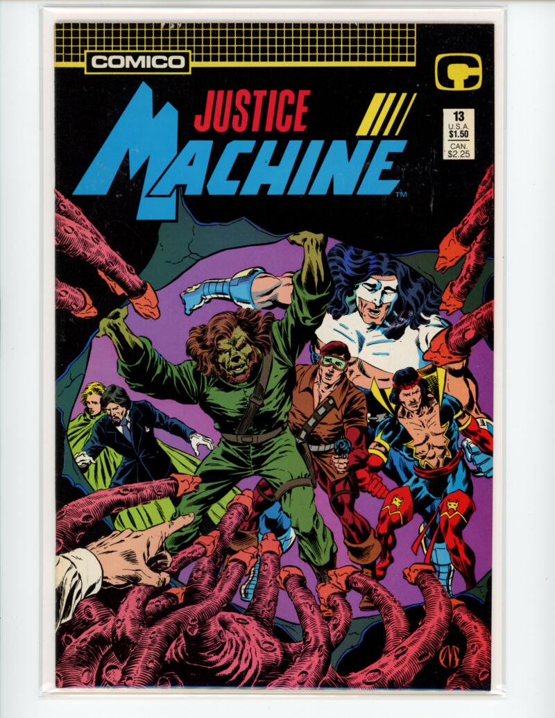 Justice Machine #13 1988 Comico Magazine Comic Book VG - B11-107 Image 1