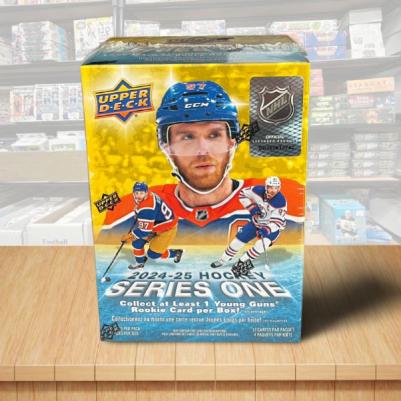 2024-25 Upper Deck Series 1 Hockey Blaster Box - 4 Packs Per Box - 1 YG Image 1