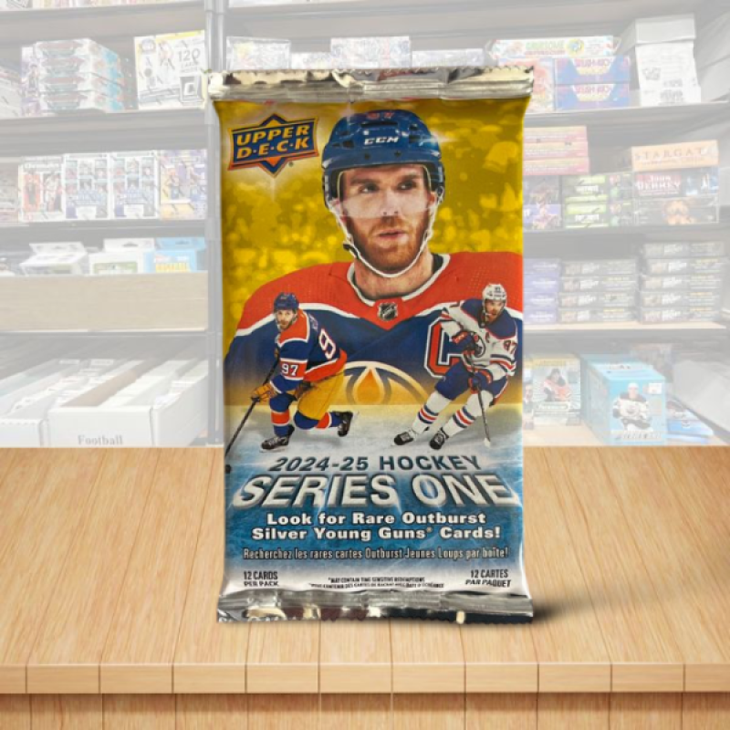 2024-25 Upper Deck Series 1 Hockey Blaster PACK - 12 cards Per Pack Image 1