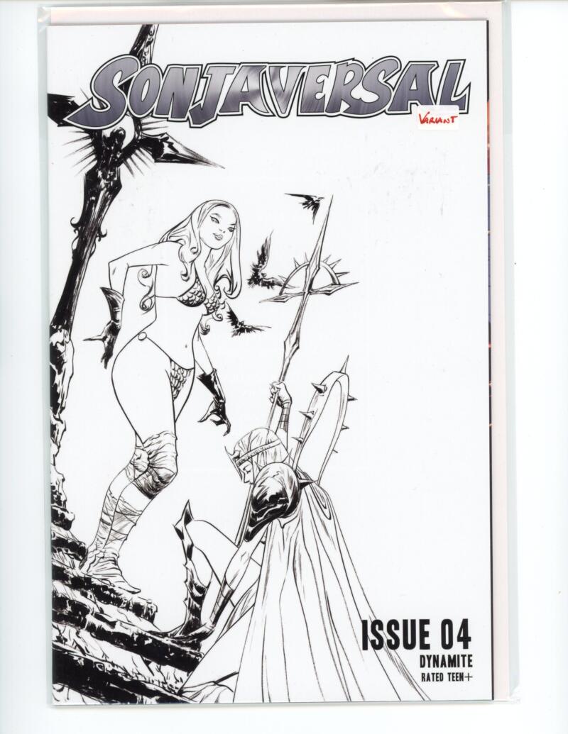 Sonjaversal #4 B&W Incentive Dynamite Comic Mint VARIANT - B16-29 Image 1