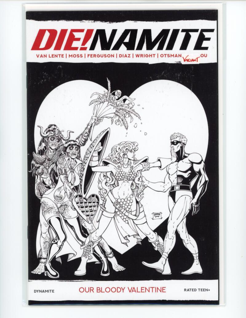 DIE!namite Bloody Valentine B&W Incentive Comic Mint VARIANT - B16-129 Image 1