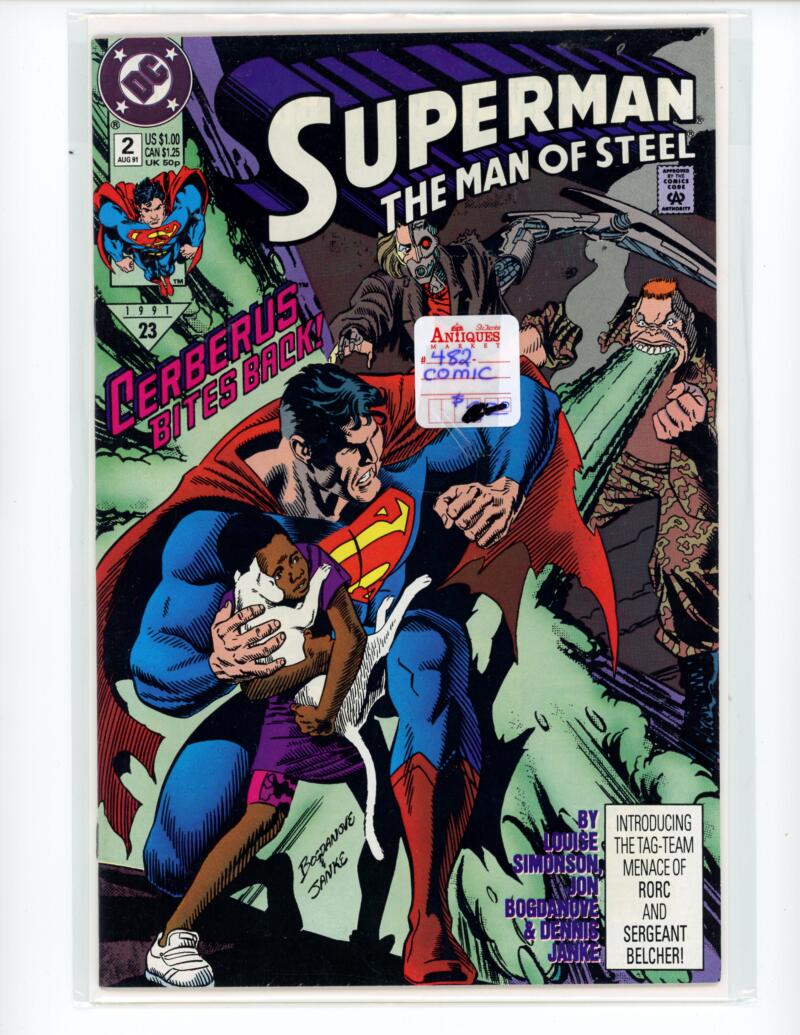 DC Superman The Man of Steel #2 1991 Magazine Comic Book VG - B13-6 Image 1