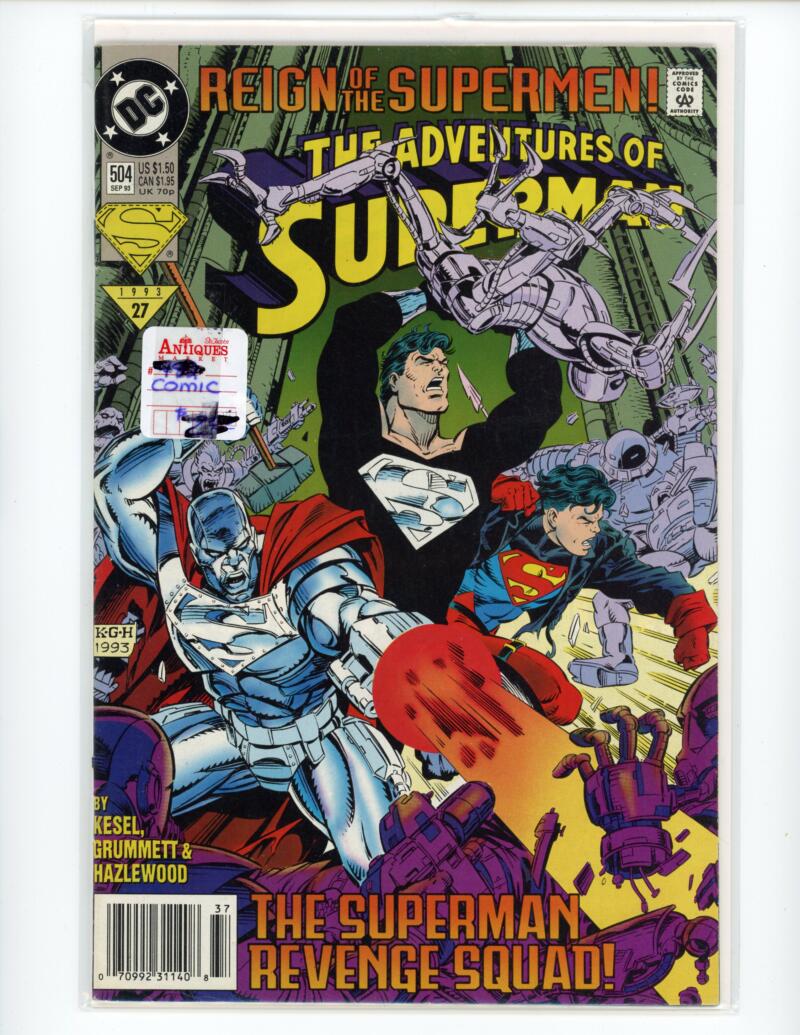DC The Adventures of Superman #504 1993 Magazine Comic Book VG - B13-10 Image 1