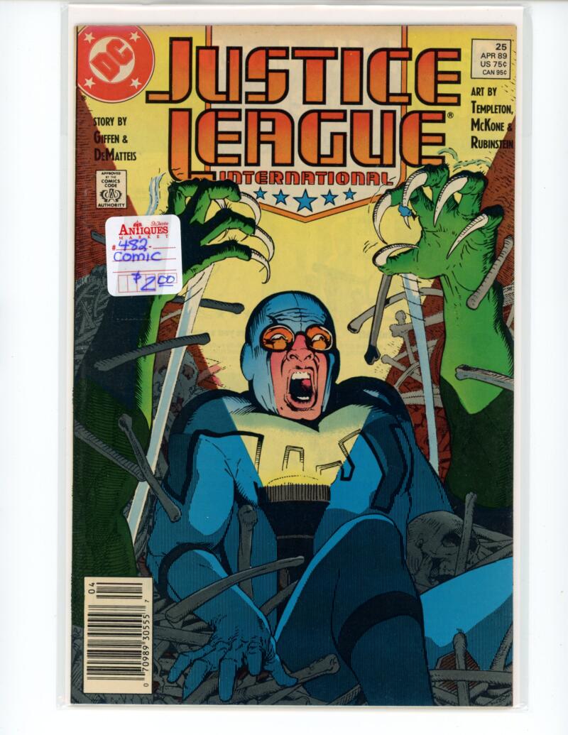 DC Justice League International #25 1989 Magazine Comic Book NM - B13-18 Image 1