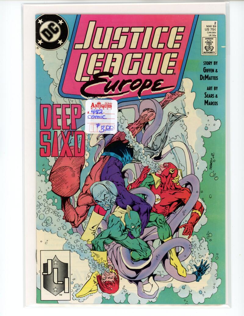 DC Justice League Europe #2 1989 Magazine Comic Book NM - B13-20 Image 1