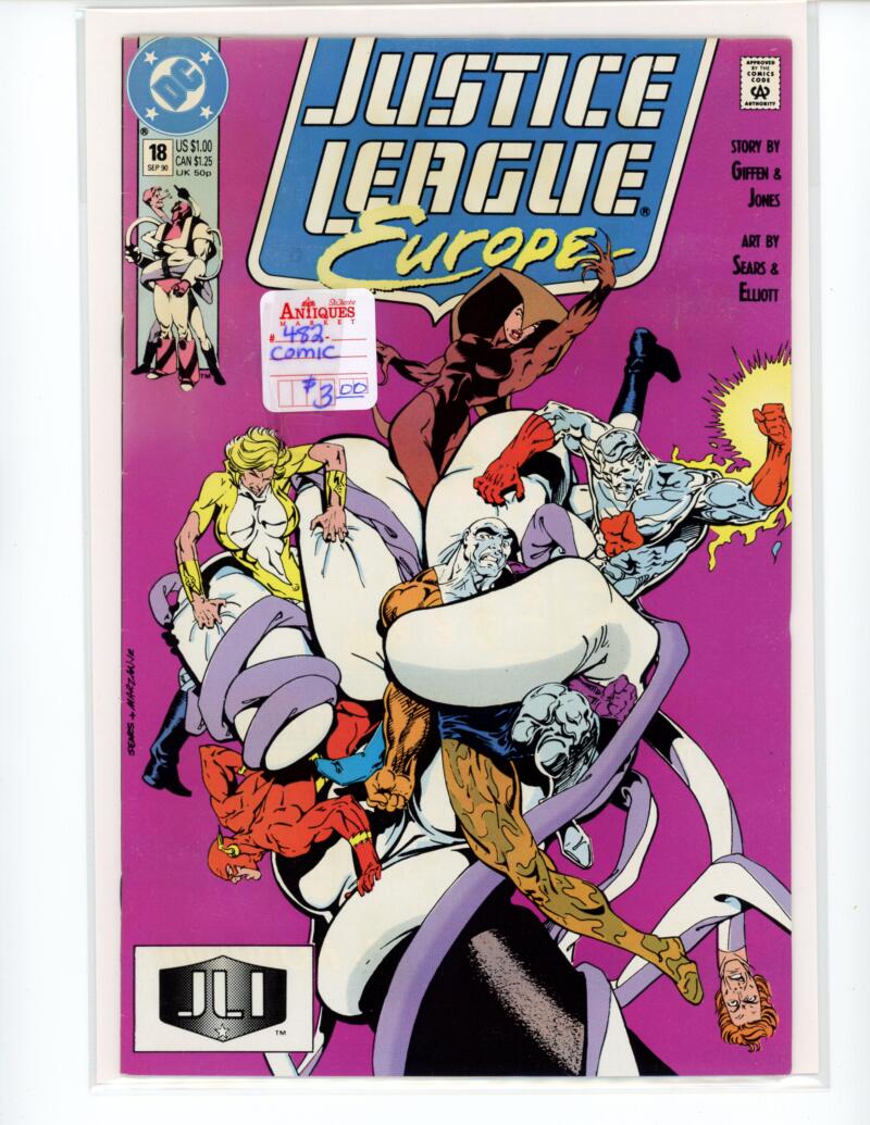 DC Justice League Europe #18 1990 Magazine Comic Book NM - B13-21 Image 1