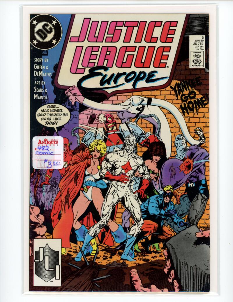 DC Justice League Europe #3 1989 Magazine Comic Book NM - B13-22 Image 1