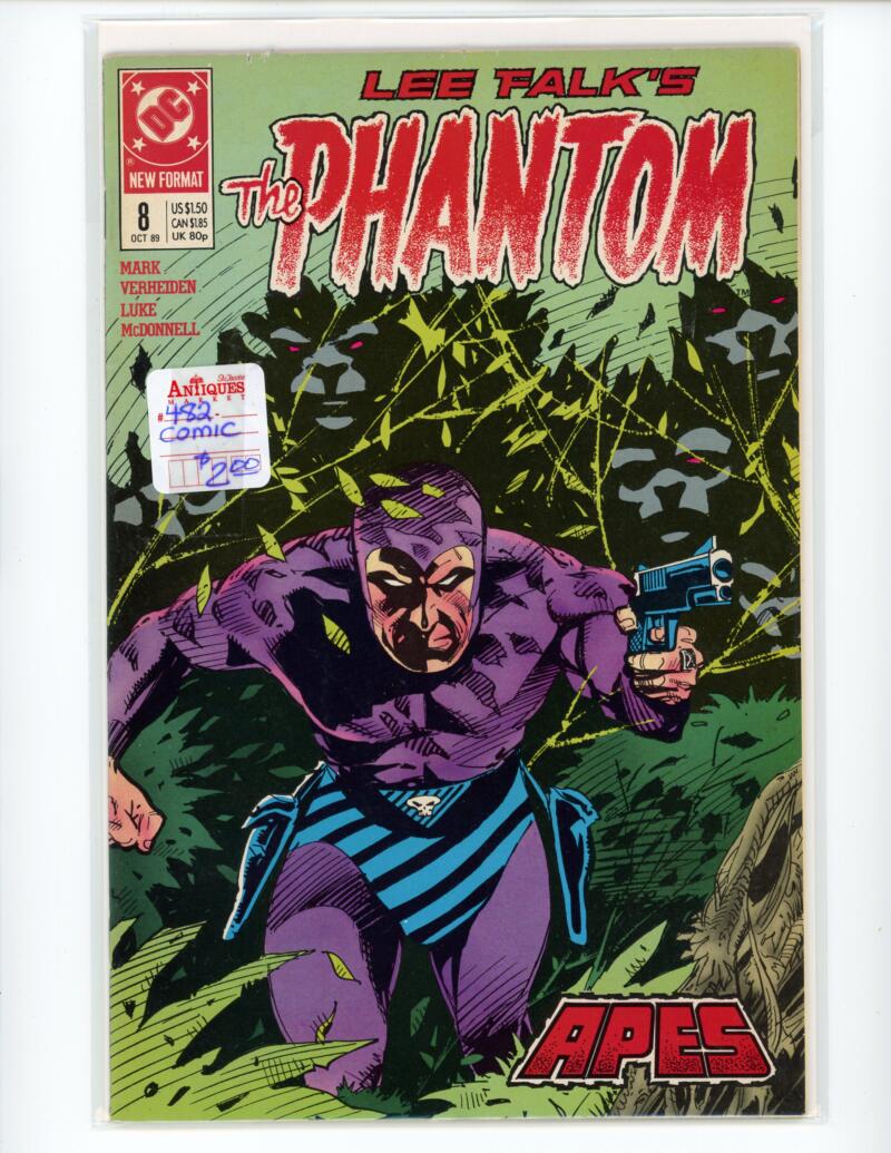 DC The Phantom #8 1989 Magazine Comic Book VG - B13-35 Image 1
