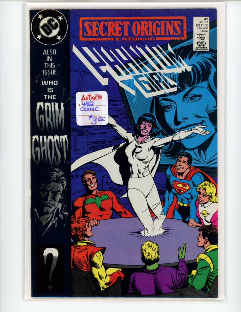 DC Secret Origins Phantom Girl #42 1989 Magazine Comic Book VG - B13-53 Image 1