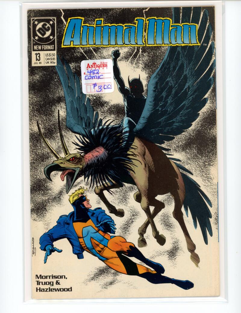 DC Animal Man #13 1989 Magazine Comic Book VG - B13-59 Image 1