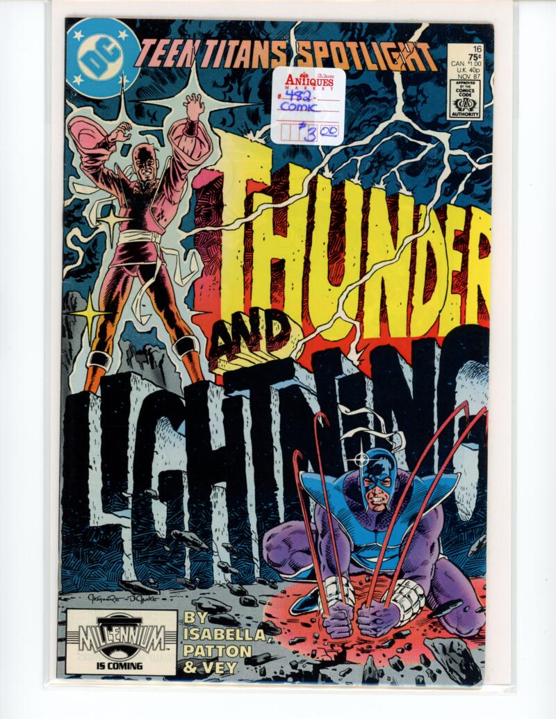 DC teen Titans Spotlight Thunder #16 1987 Magazine Comic Book VG - B13-60 Image 1