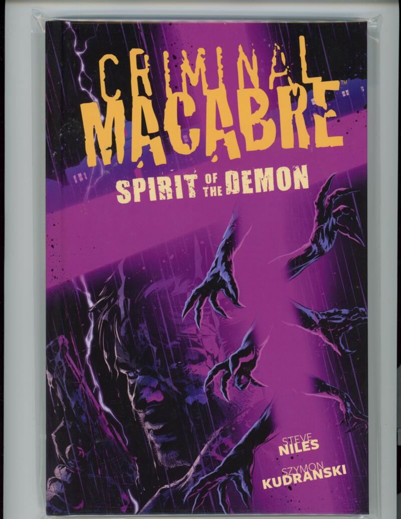 Criminal Macabre: Spirit of the Demon Novel by Niles Comic Mint HARDCOVER - B19-7 Image 1