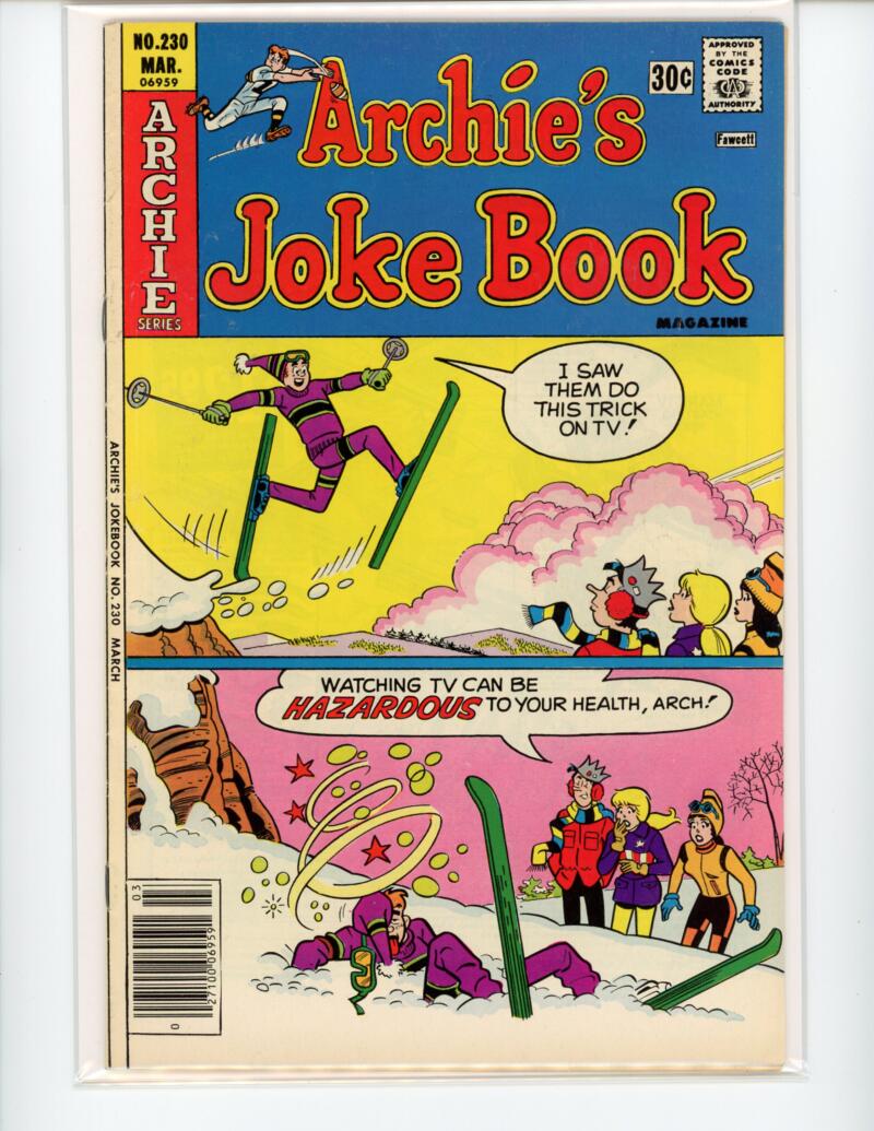 Archie Archies Joke Book #230 1977 Magazine Comic Book VG - B18-1 Image 1