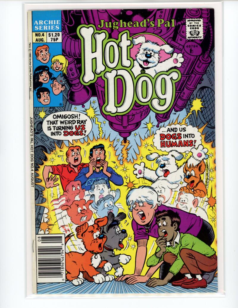Archie Jugheads Pal Hot Dog #4 1990 Magazine Comic Book VG - B18-3 Image 1