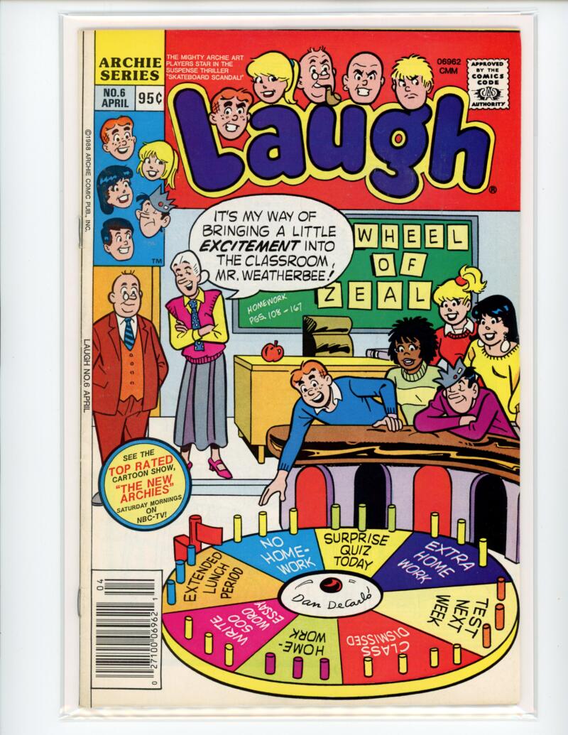 Archie Laugh #6 1988 Magazine Comic Book VG - B18-8 Image 1