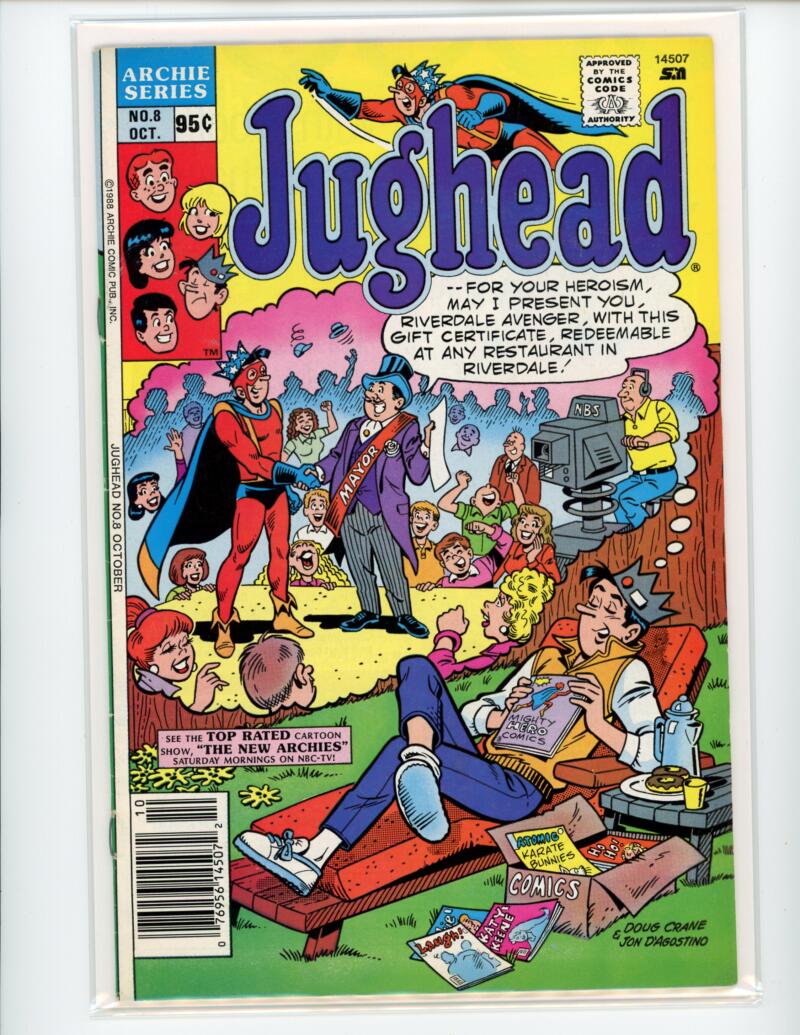 Archie Jughead #8 1988 Magazine Comic Book VG - B18-26 Image 1